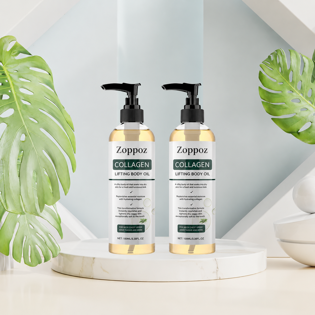 Zoppoz® Collagen Lifting Body Oil — Firms and refines sagging skin by 98% in 24 hours